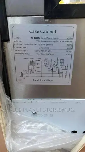 Pastry/Cake Curved Glass Display Freezers || Large Cabinet