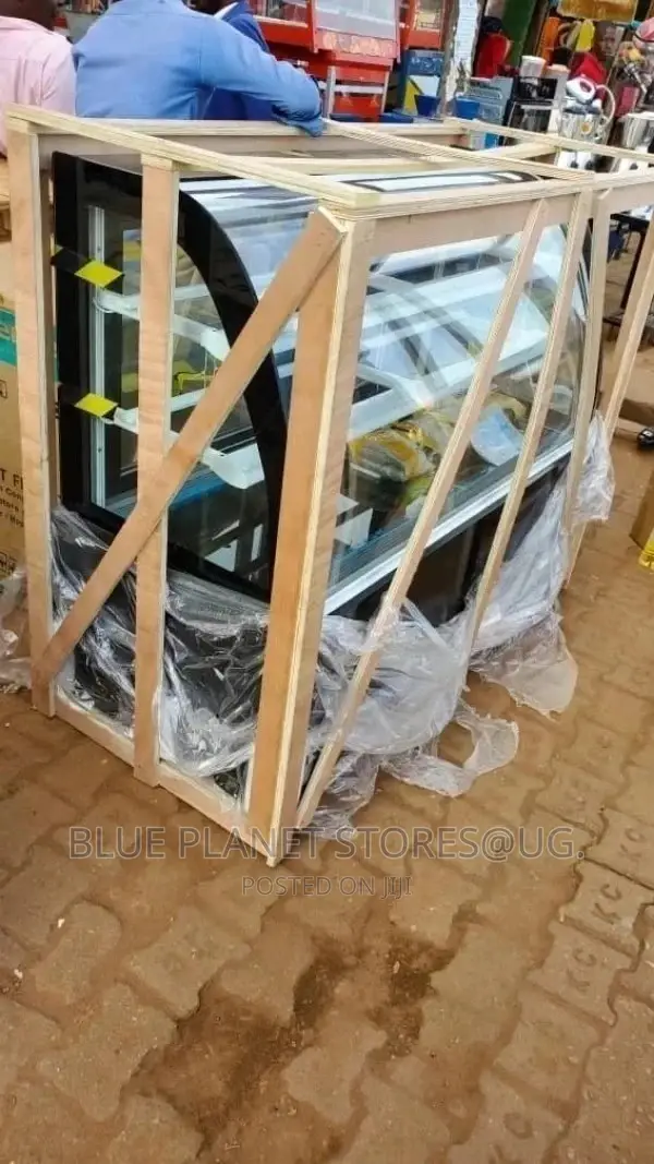 Pastry/Cake Curved Glass Display Freezers || Large Cabinet