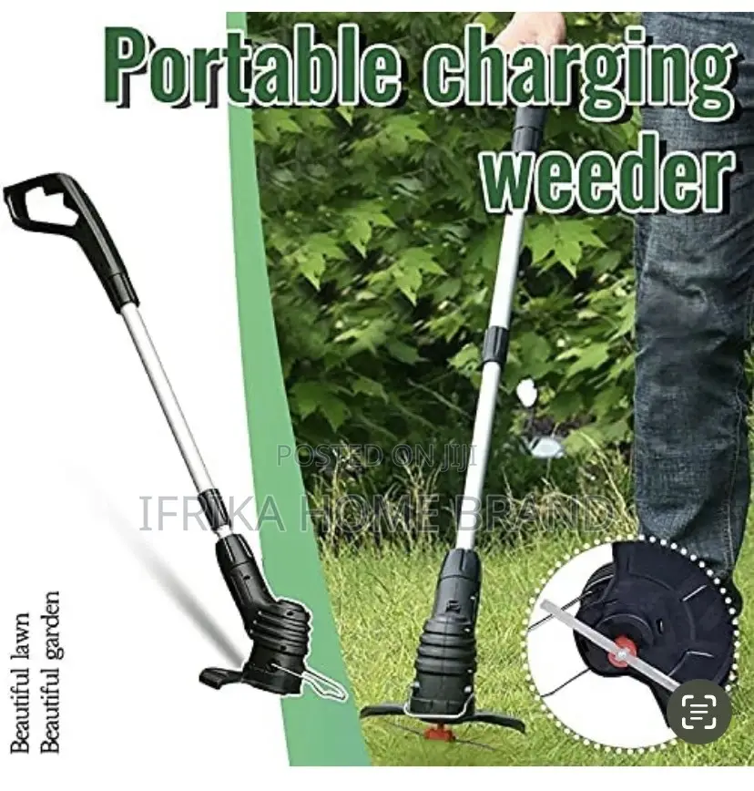 Portable Electric Lawn Mower, Cordless Garden Grass Cutter