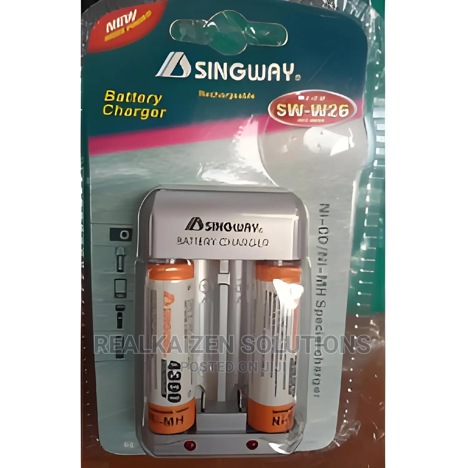 SINGWAY Battery Charger With 2 Batteries