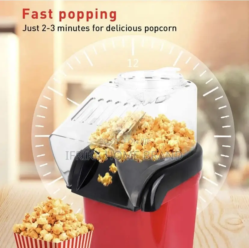 Hot Air Popcorn Maker Machine 1200W Popcorn Maker
