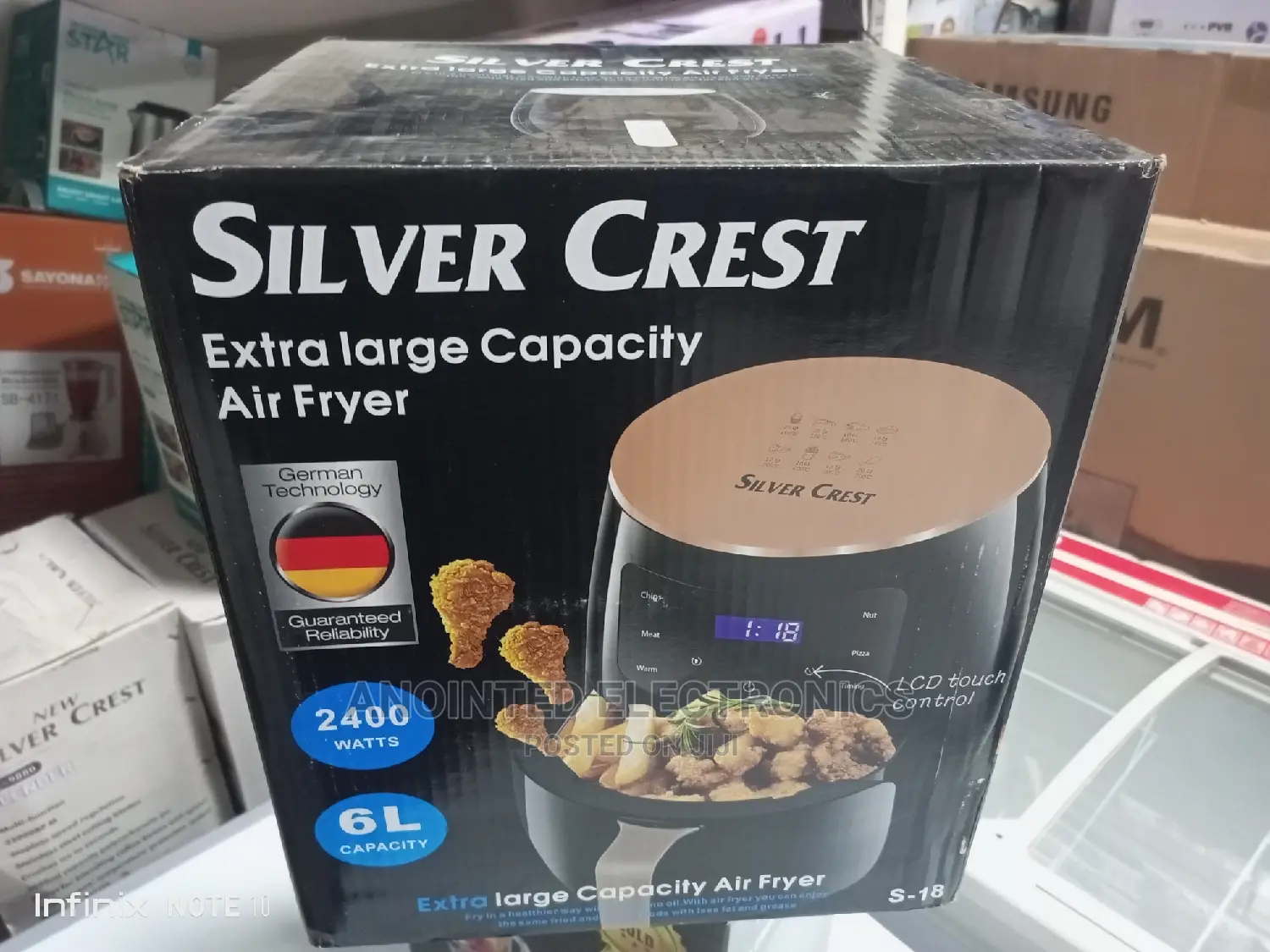 Air Fryer Sliver Crest 6L