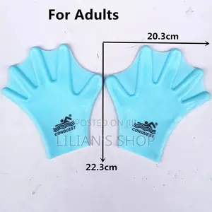 Slicone Webbed Swimming Gloves