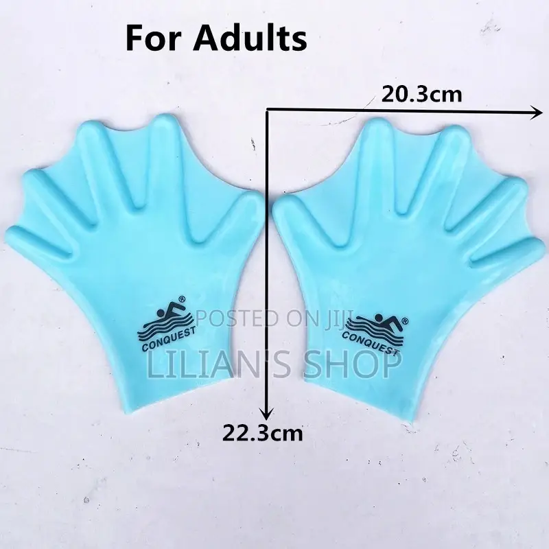 Slicone Webbed Swimming Gloves