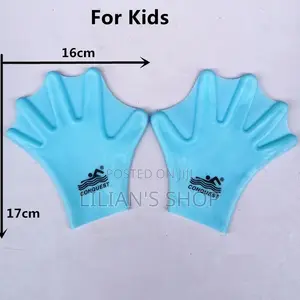 Slicone Webbed Swimming Gloves