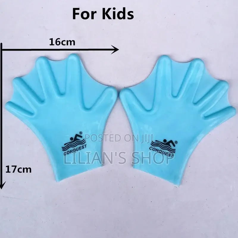 Slicone Webbed Swimming Gloves