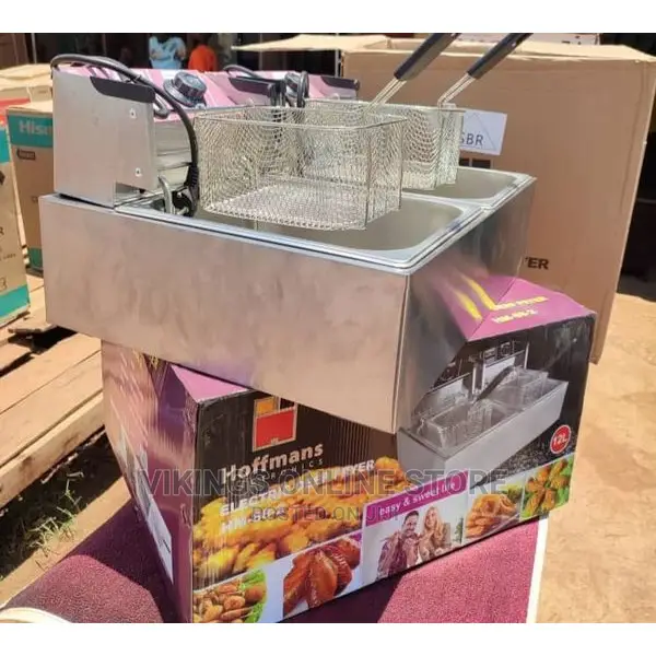 12 Litres Double Tank Hoffmans Deep Fryer.