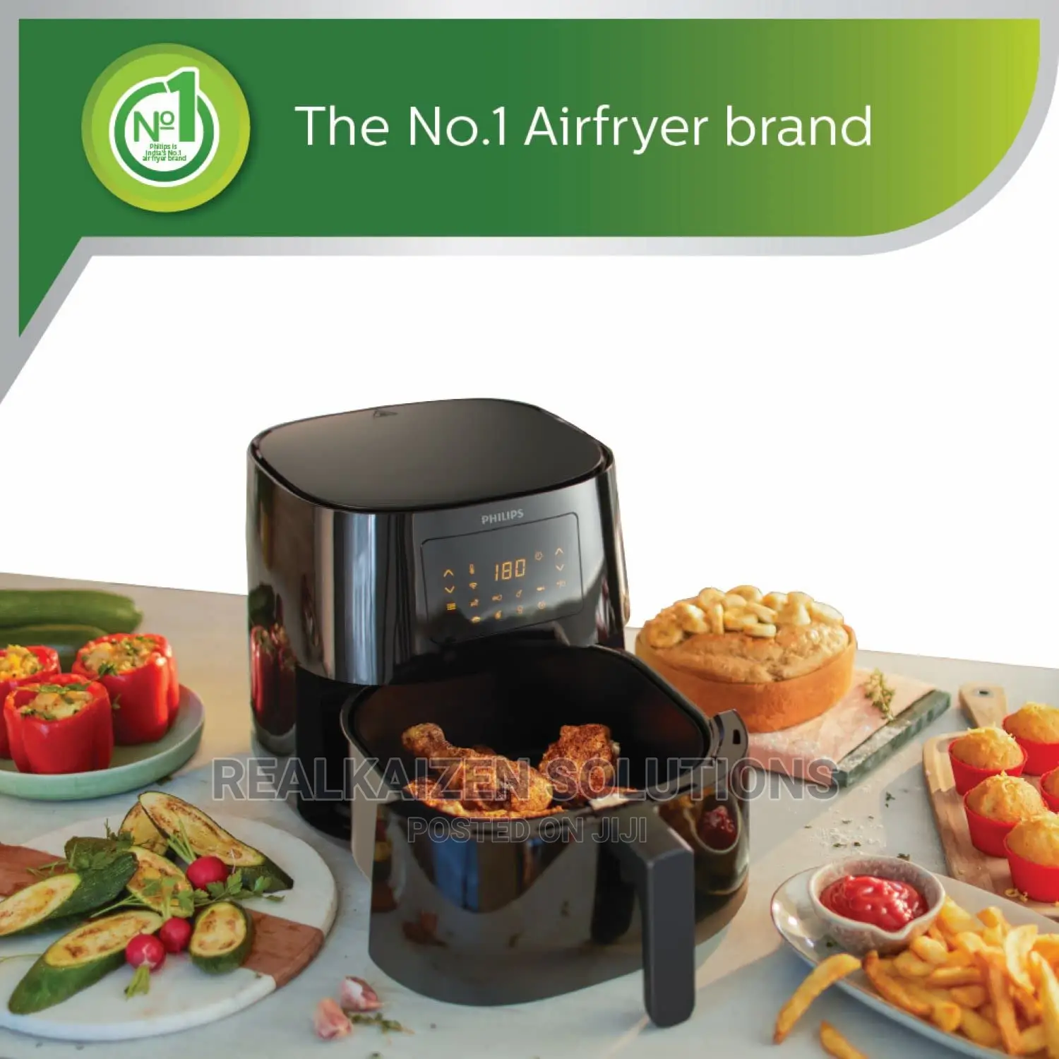 PHILIPS 4.1L Digital Rapid Air Touch Panel Air Fryer 1400W