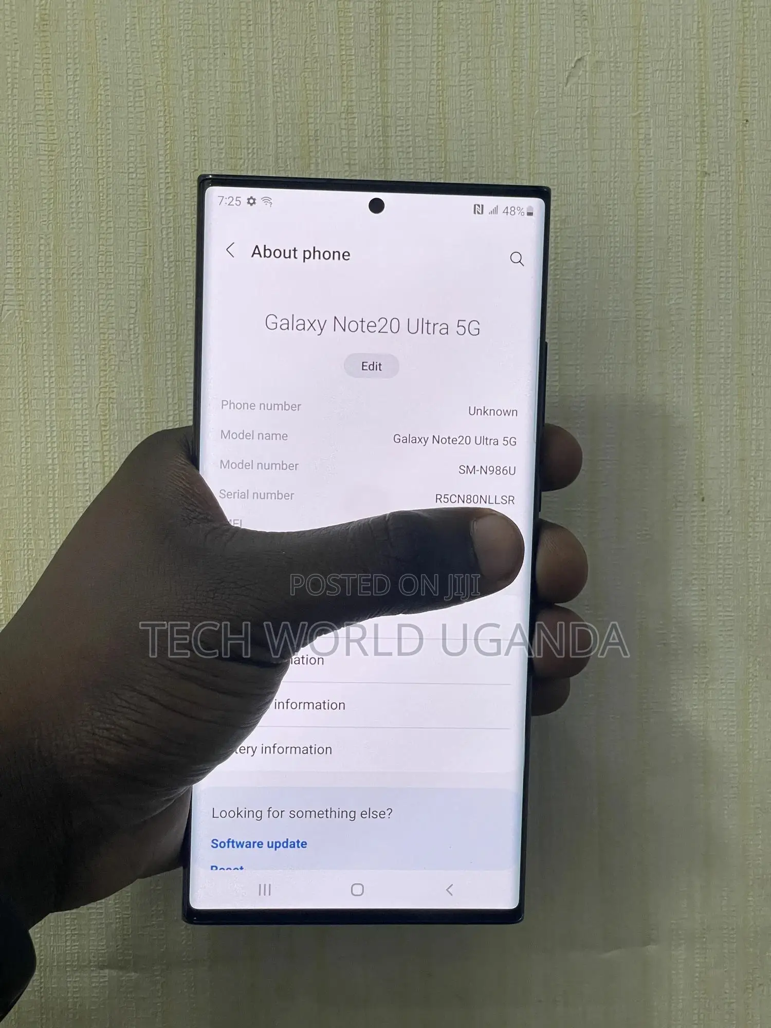 Samsung Galaxy Note 20 Ultra 5G 128 GB Black