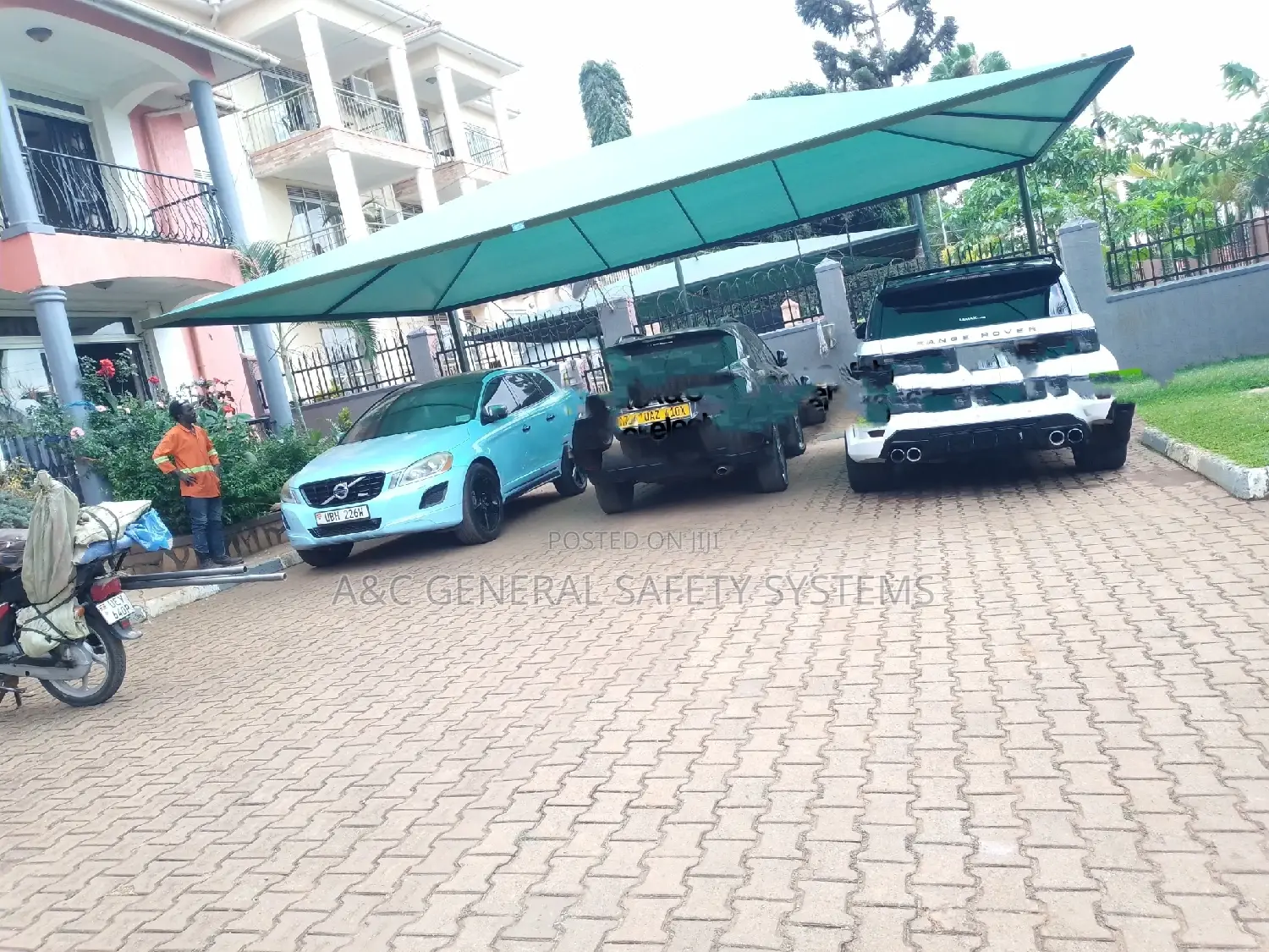Carports Parking 3 Cars Water and Sunproof