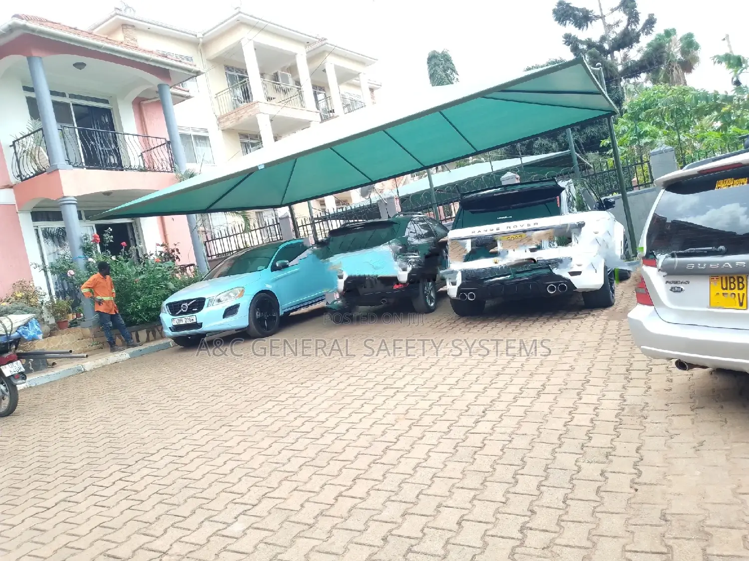 Carports Parking 3 Cars Water and Sunproof