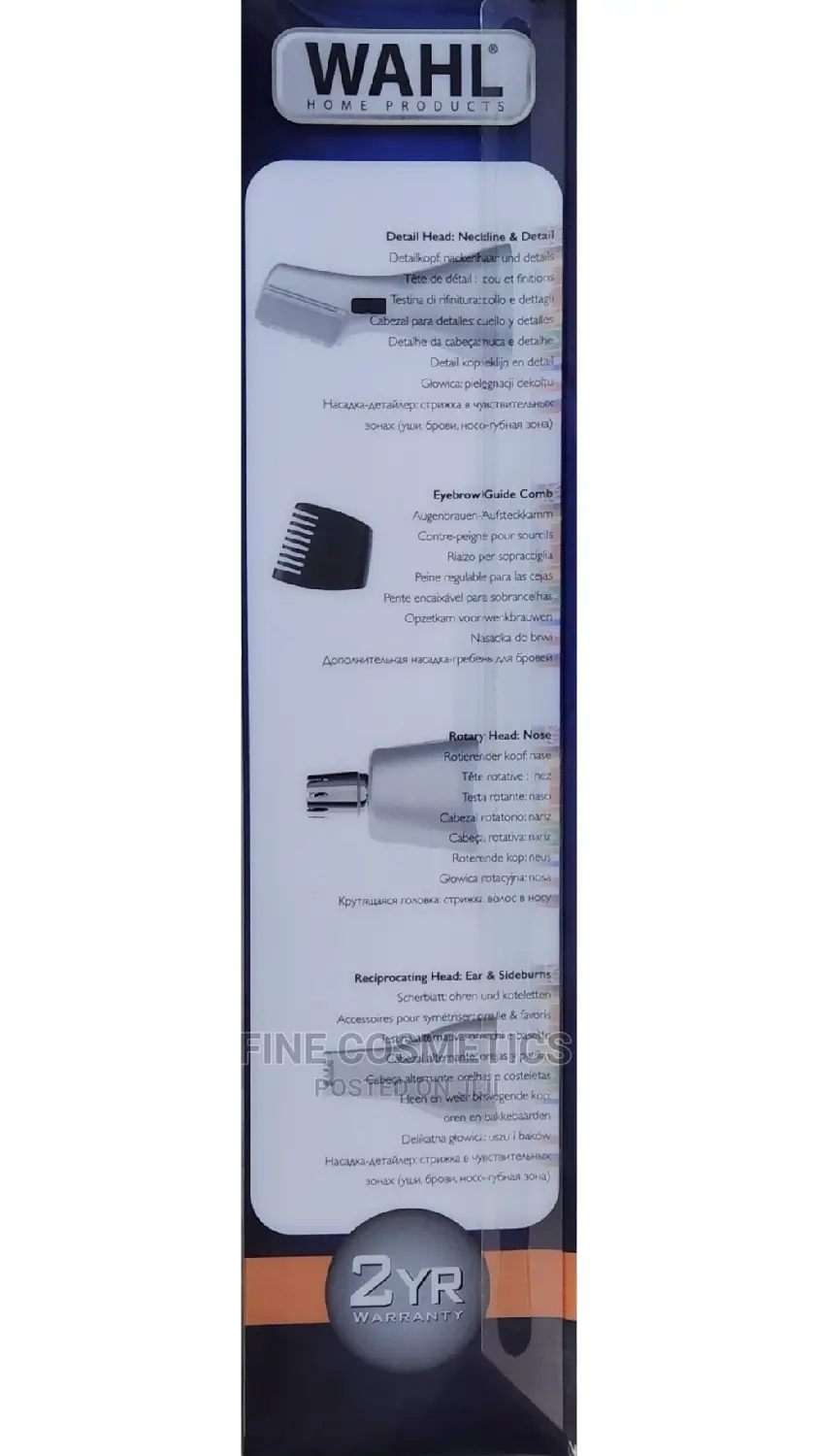 WAHL Triple Head Personal Nasal / Nose Trimmer , Ear Trimmer