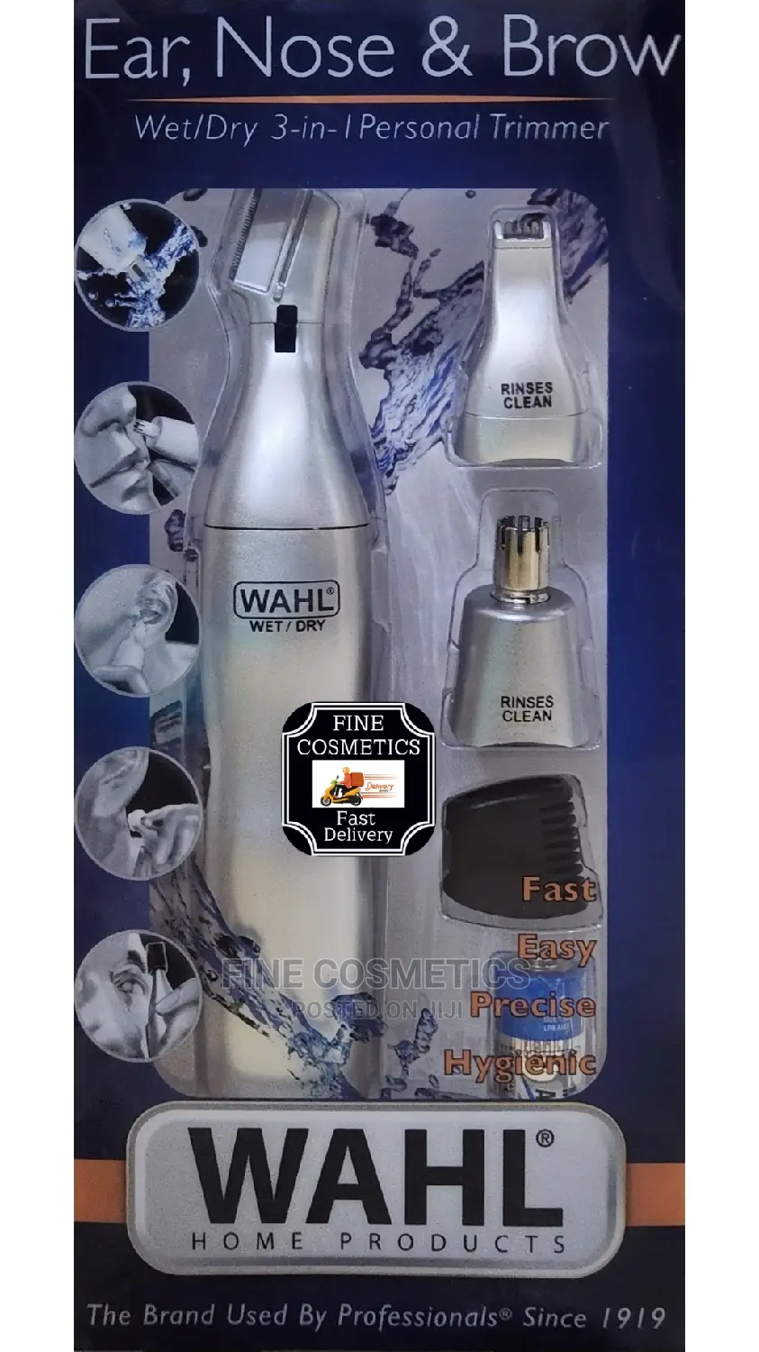 WAHL Triple Head Personal Nasal / Nose Trimmer , Ear Trimmer