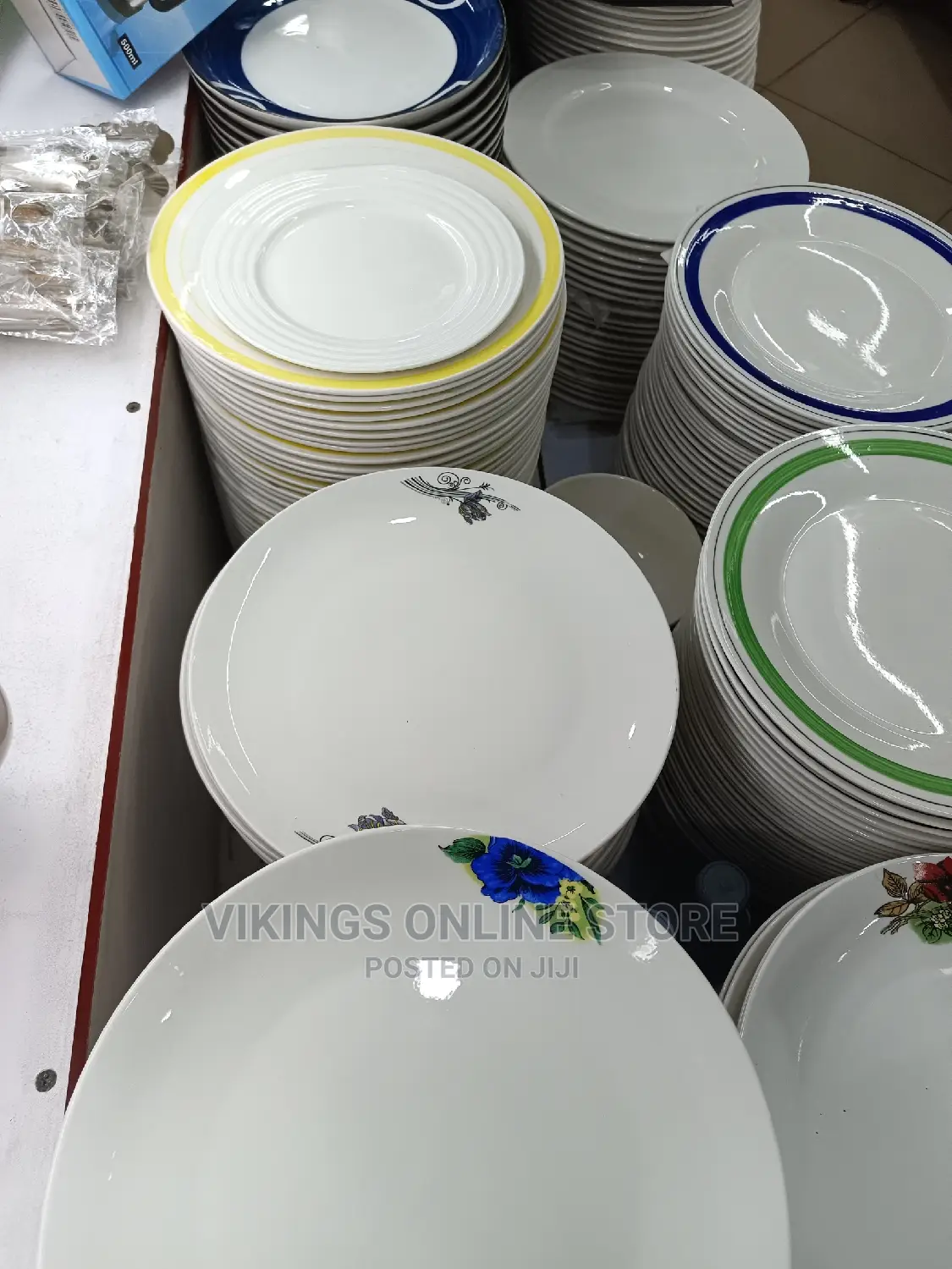 12 Pcs Large Ceramic Dinner Plates
