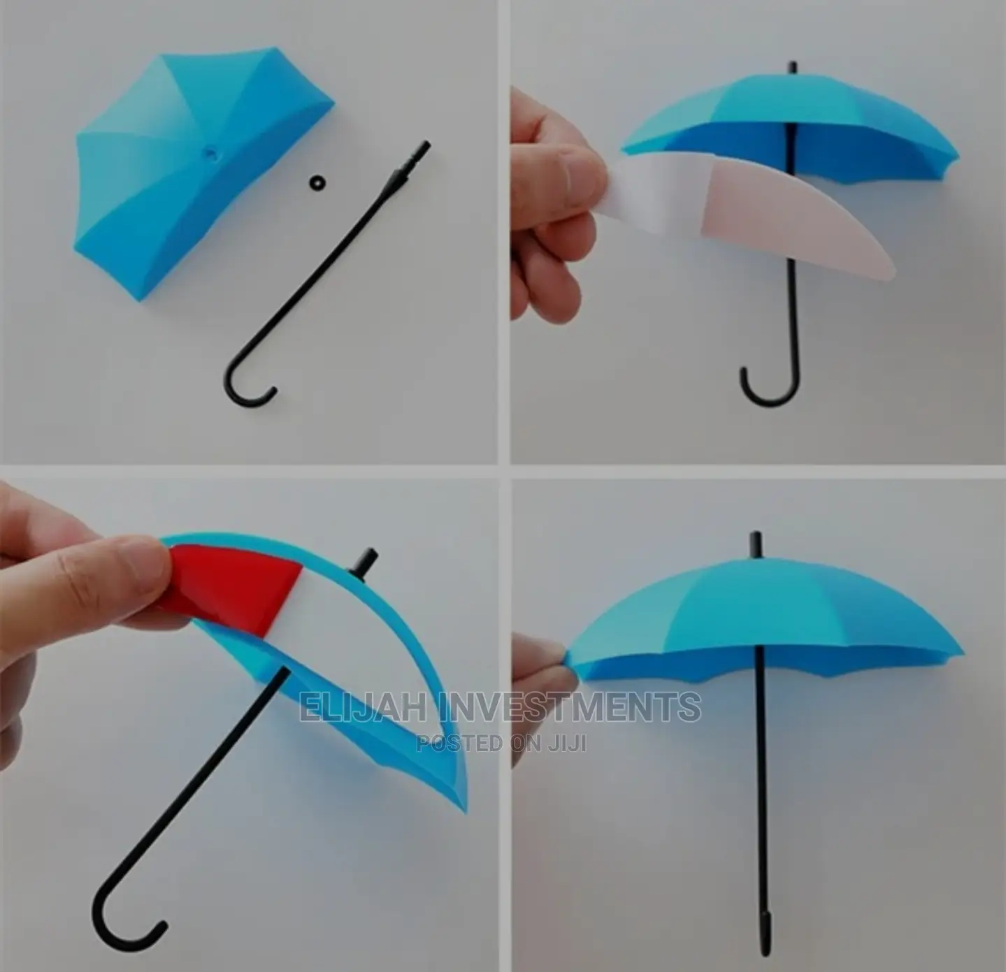 6pcs Self Sticking Umbrella Hooks