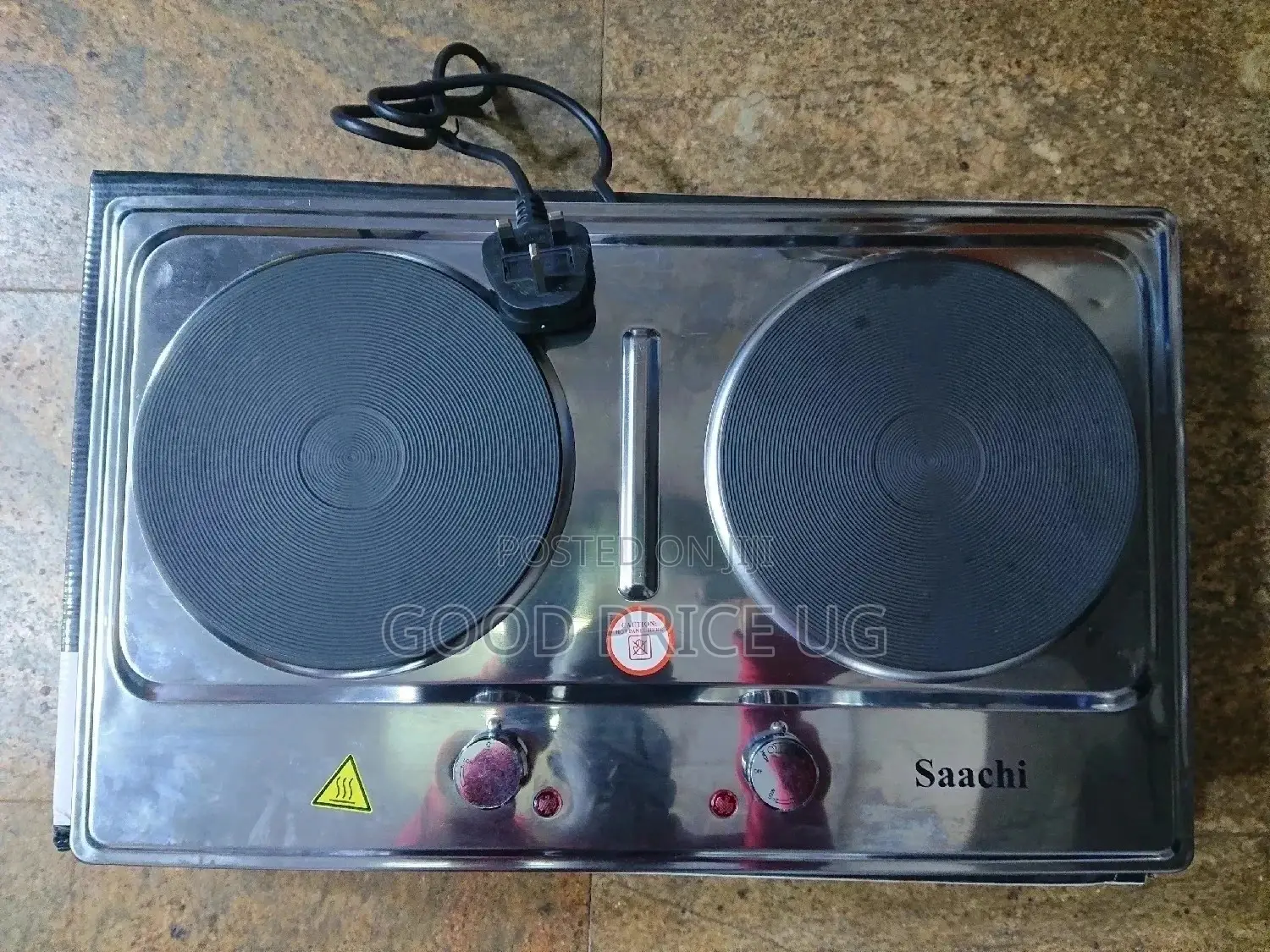 Saachi Double Hot Plate /Cooker With Adjustable Thermostat