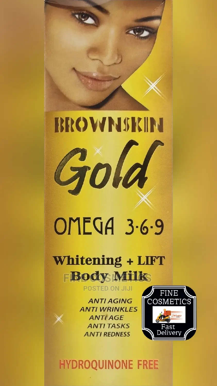 Brown Skin Gold Lotion Omega 3-6-9 Whiteng Anti-Aging Lotion