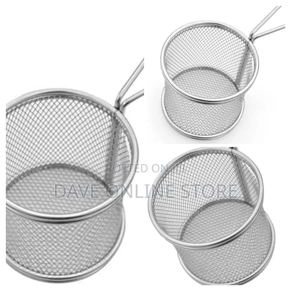 Stainless Steel Chips Deep Frying Basket.