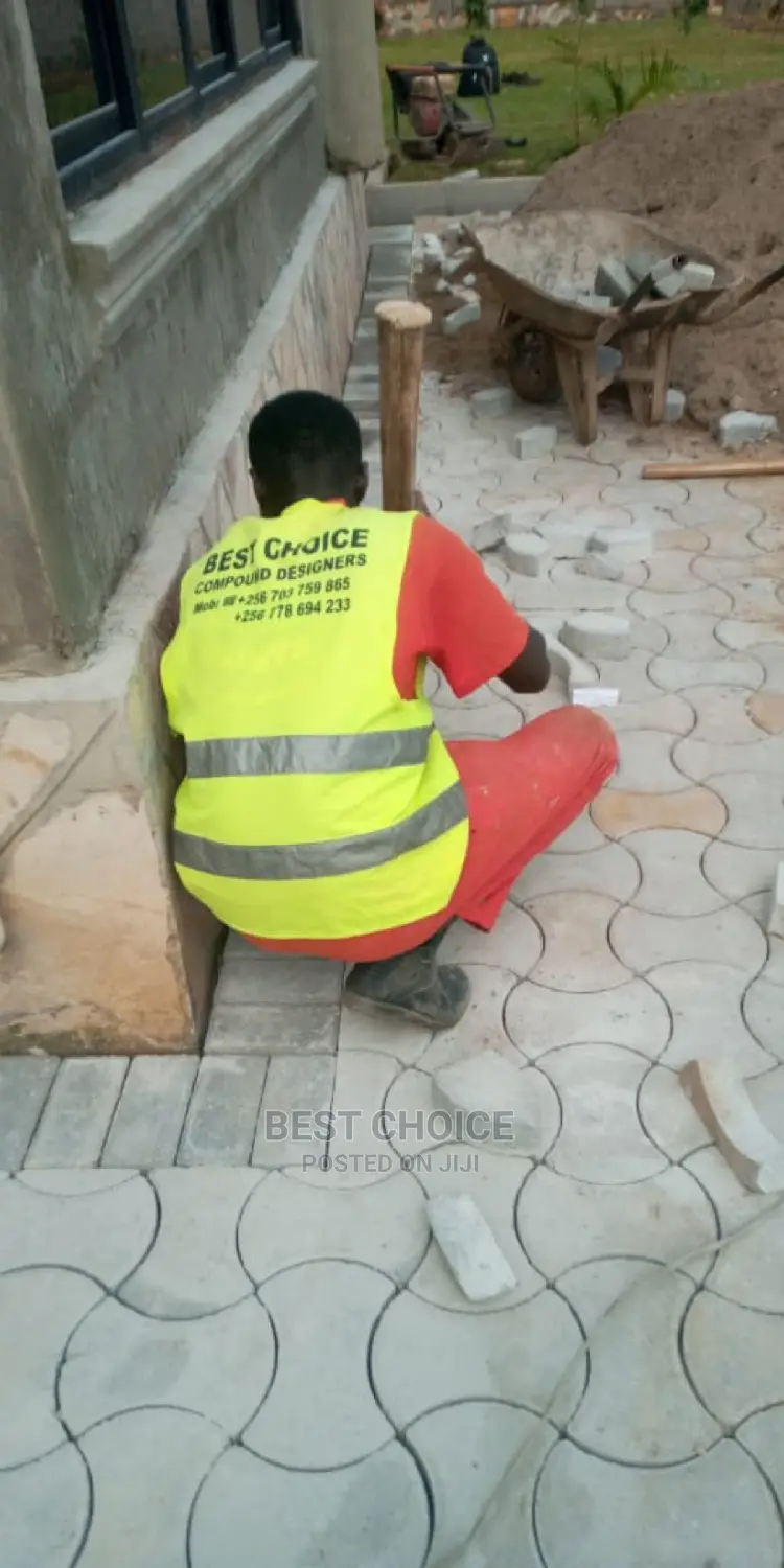 Paver Laying For Beautiful Compounds And Land Scaping.