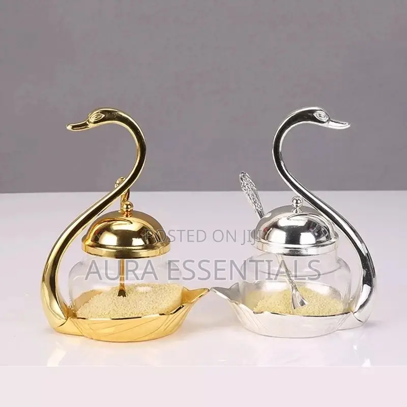 Swan Sugar Dish Salt and Pepper Bottle Bowl