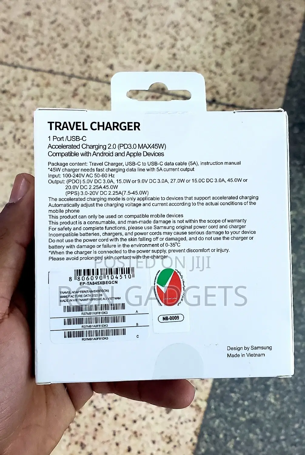 45W Fast Charger C to C