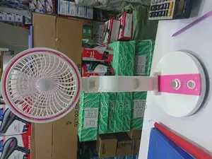 Foldable Rechargeable Mini Table Fan With LED Light