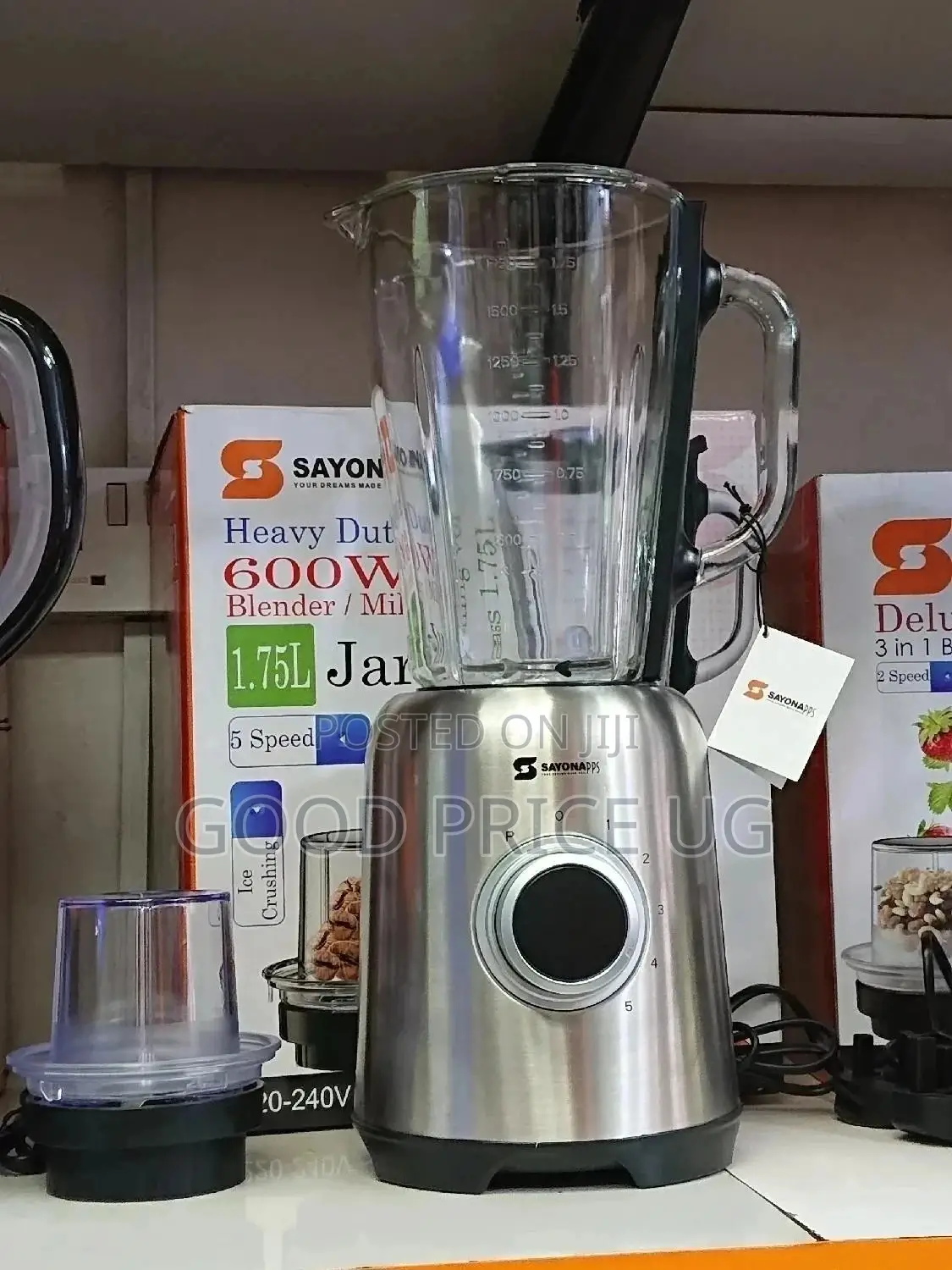 2 in 1 Sayona Heavy Glass Blender
