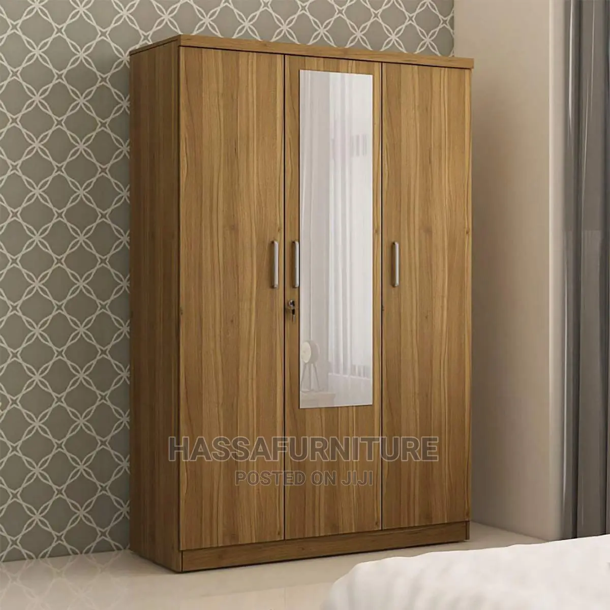 3doors Mahogany Wardrobe