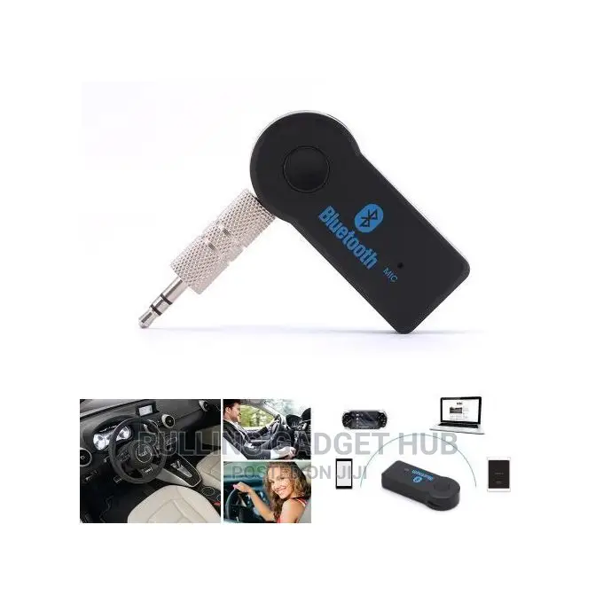Portable Bluetooth Transmitter Aux Adapter - Black