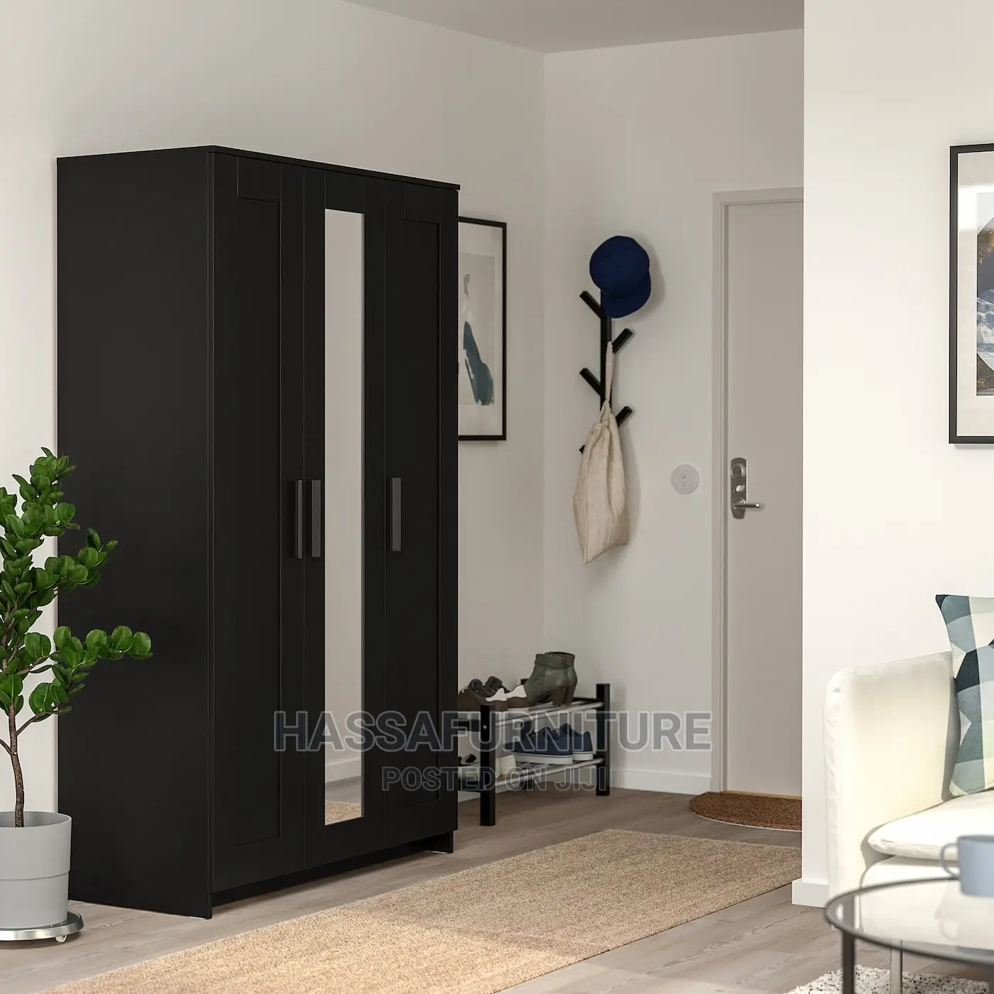 3doors Wardrobe With Dressing