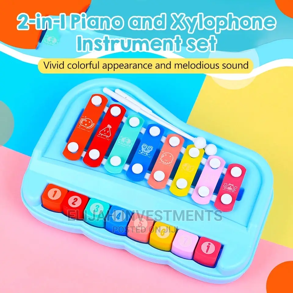 2 in 1 Baby Piano Xylophone for Toddlers