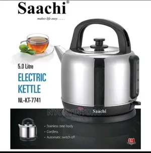 Saachi 5liter Electric Cordless Kettle With 1year Warranty