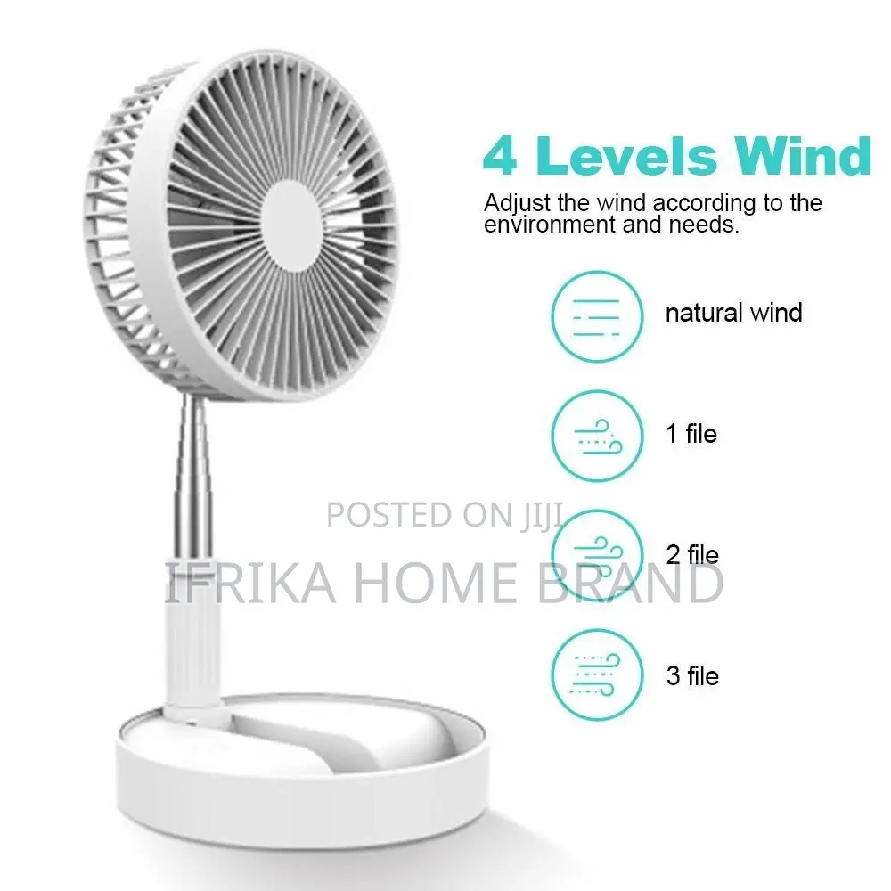 7200MAH Rechargeable Folding FAN Stand Fan Portable