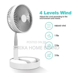 7200MAH Rechargeable Folding FAN Stand Fan Portable