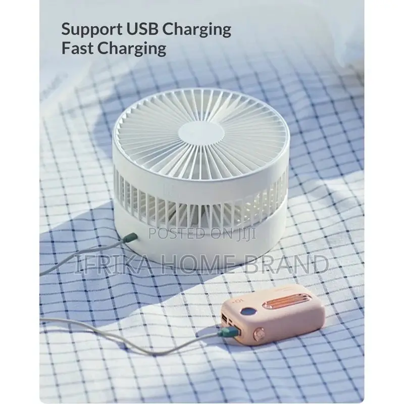 7200MAH Rechargeable Folding FAN Stand Fan Portable