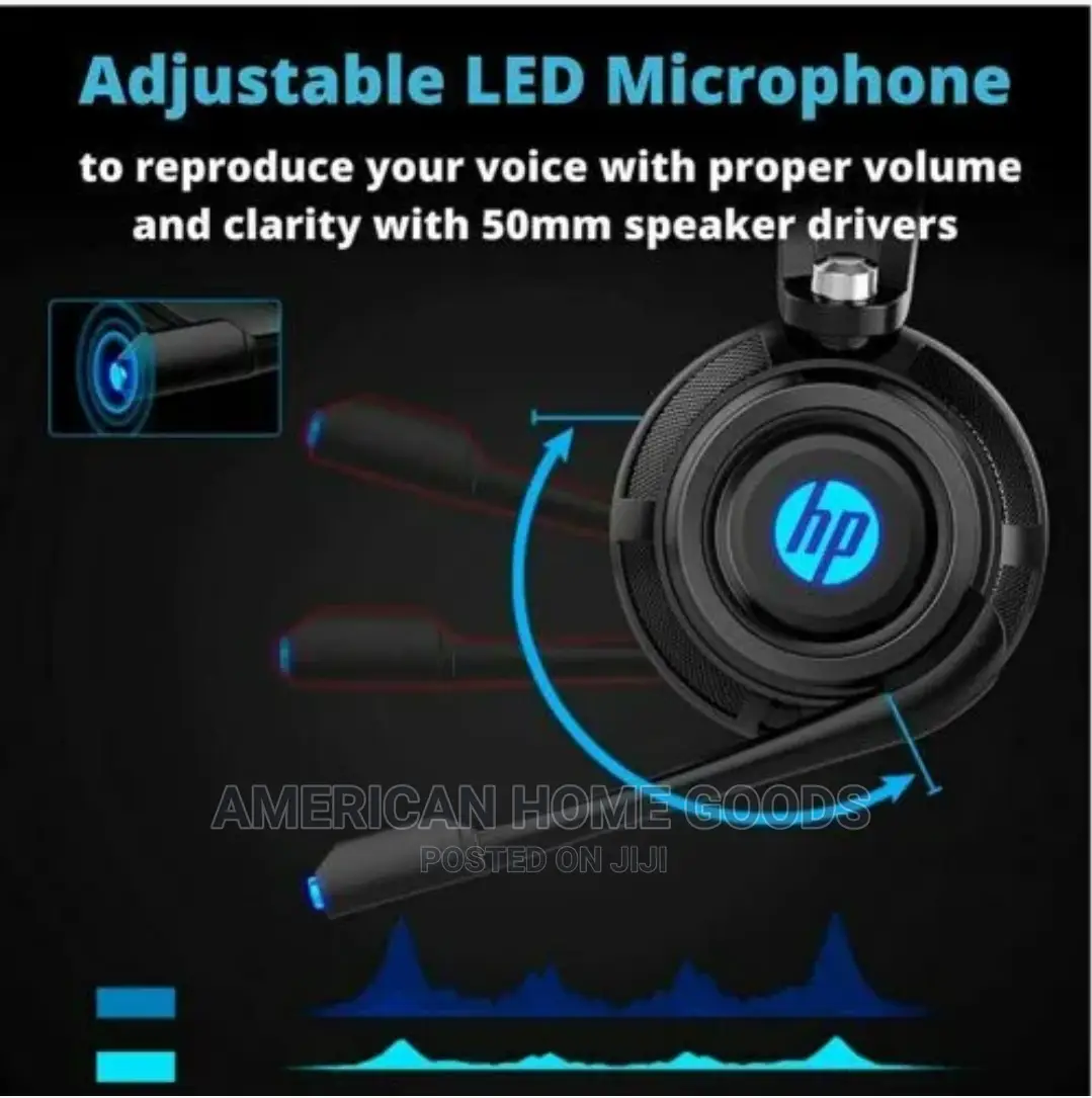 HP Wired Stereo Gaming Headset With Mic, With LED Light.
