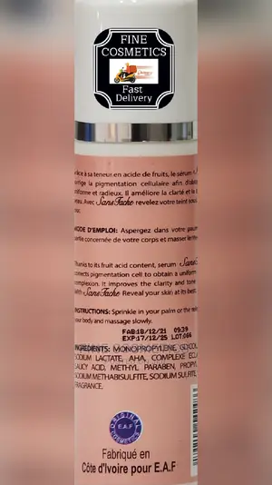 ORIGINAL SANS TACHE Lightening Serum Body Oil Glycerin 125g