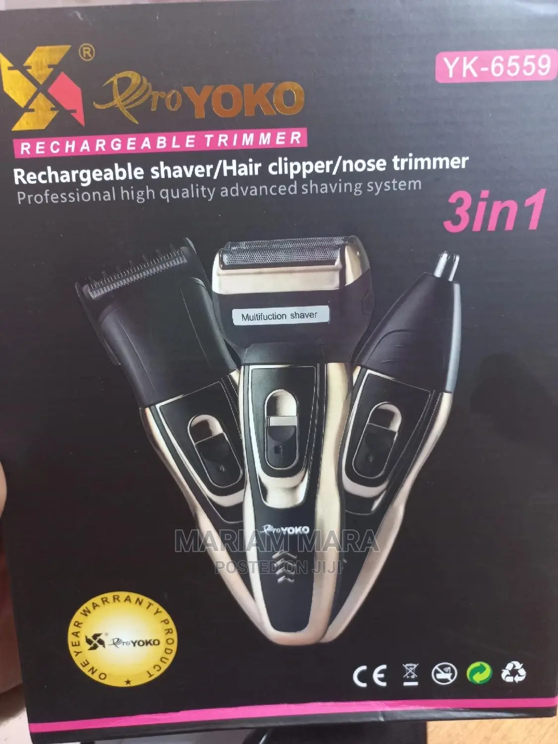 Rechargeable Trimmer(3in1)