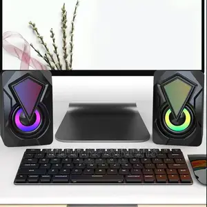 Mini Stereo Pc/Laptop RGD Led Speakers