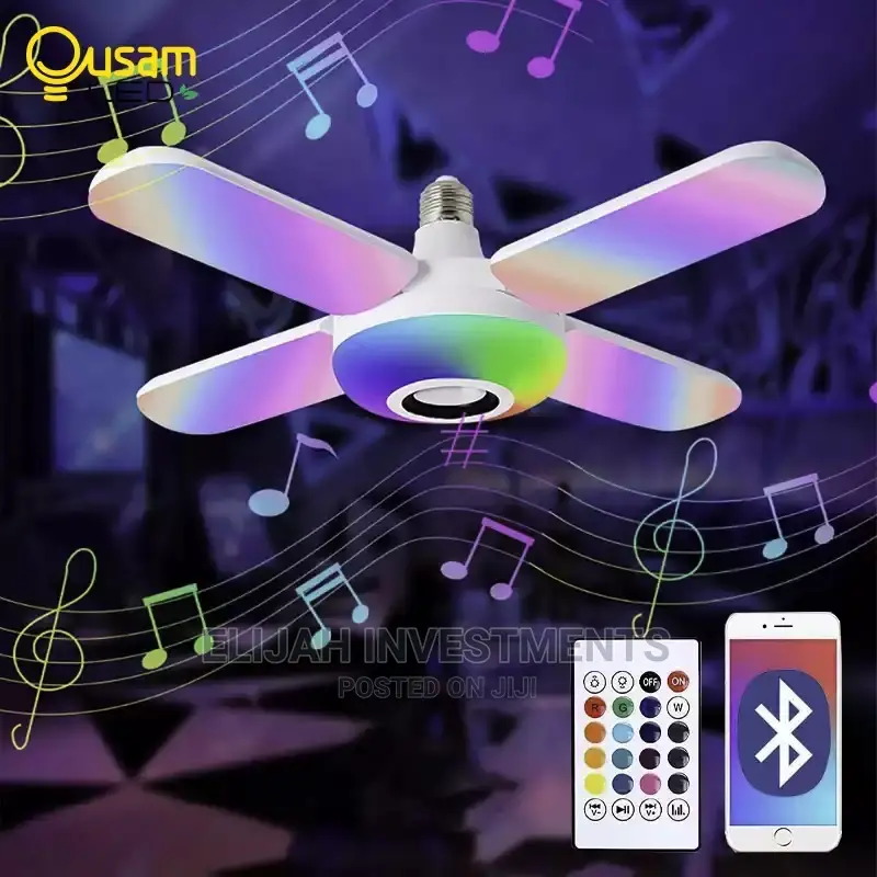 Led Light, Bluetooth Music Speaker Lamp With Remote