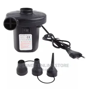 Black Electric Air Pump for Inflatable Bed Airbed