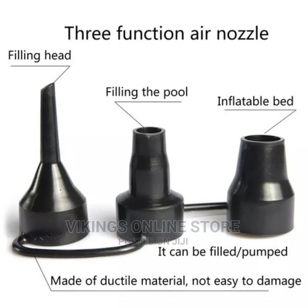 Black Electric Air Pump for Inflatable Bed Airbed