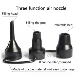 Black Electric Air Pump for Inflatable Bed Airbed
