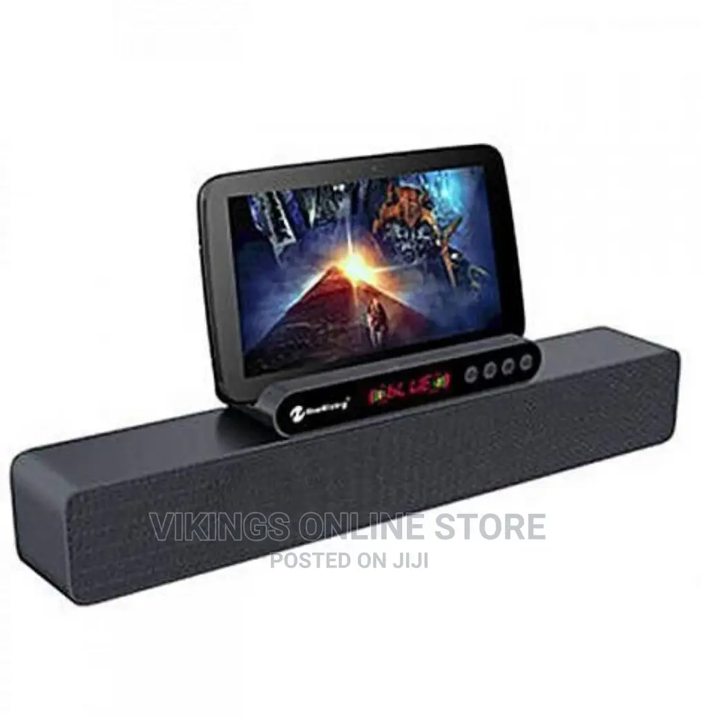 Powerful Wireless Speaker Designed With Phone Stand.