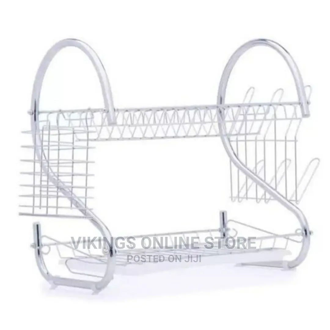 Dish Rack Drainer for Utensils Cutlery - Silver
