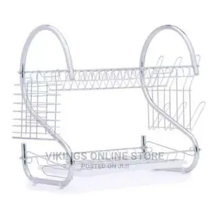 Dish Rack Drainer for Utensils Cutlery - Silver