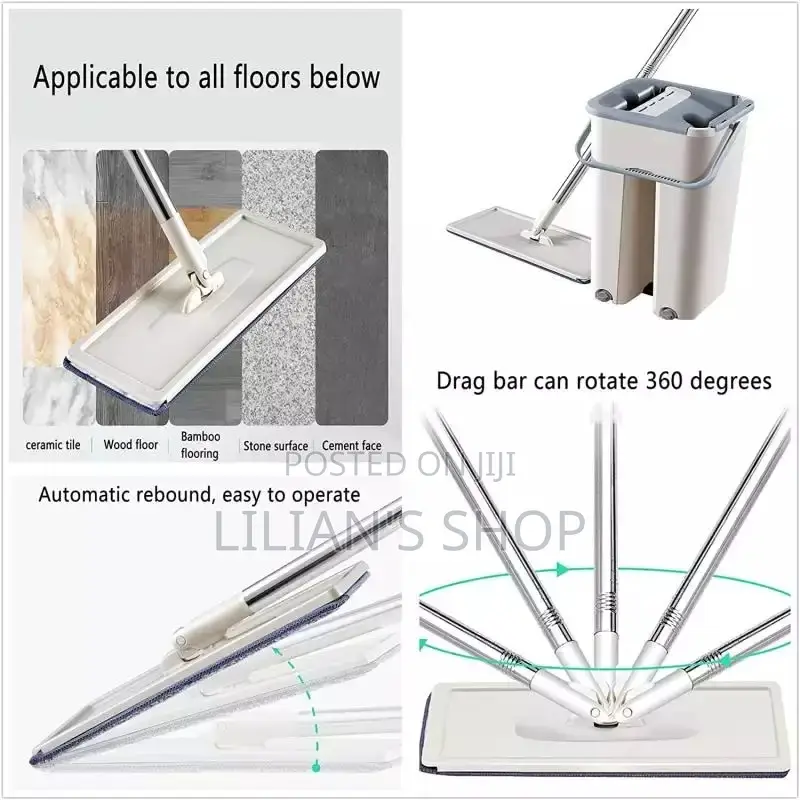 Flat Mop With Bucket