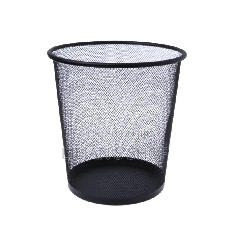 Metal Mesh Round Trash Bin Dust Bin/Waste