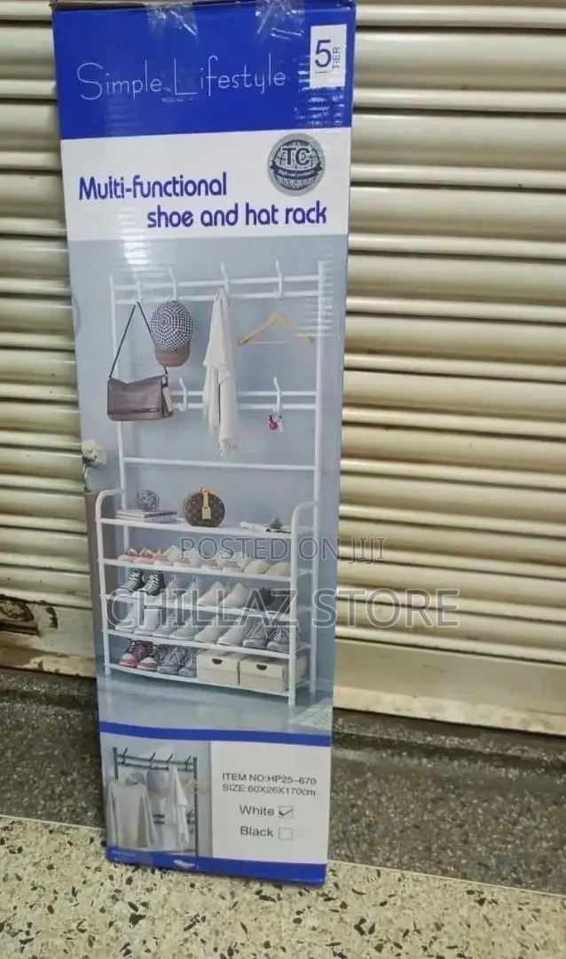 Metallic Shoe Rack