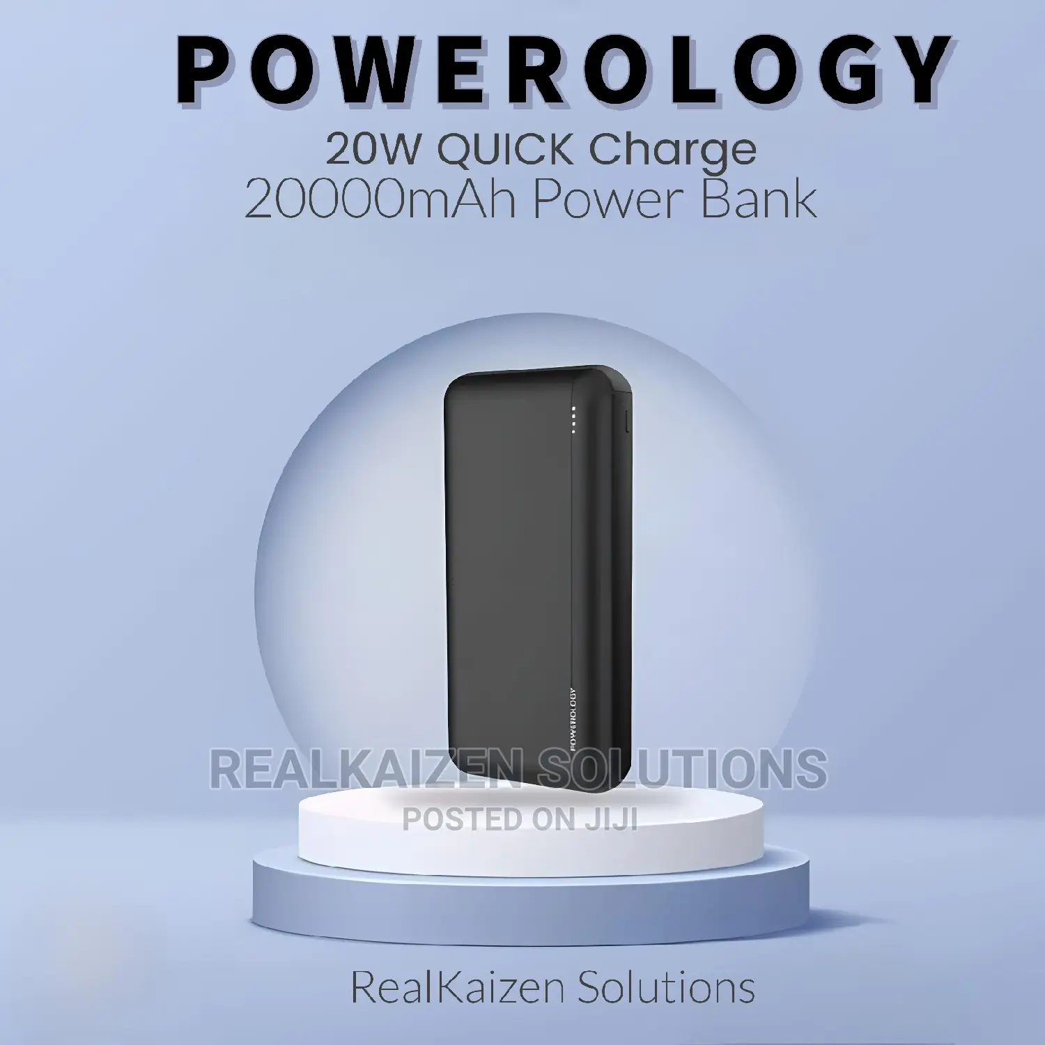 POWEROLOGY 20000mah 20W PD Quick Charging Power Bank